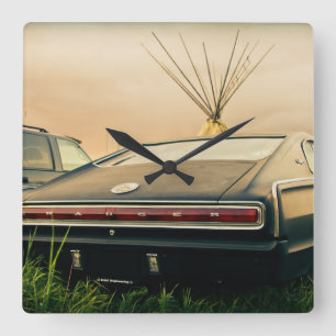 Horloge Carrée Chargeur de 1966 Dodge