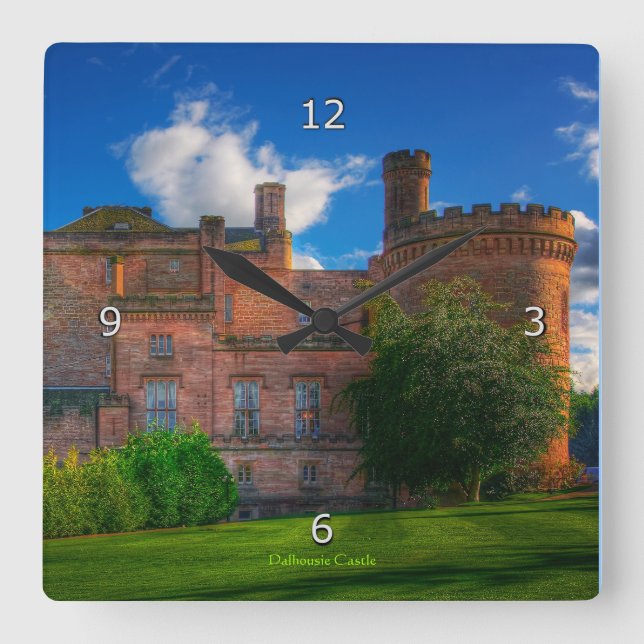 Horloge Carrée Château Dalhousie, Midlothian, Écosse (Recto)