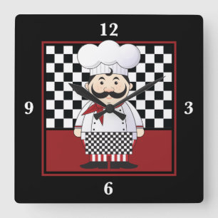 Horloge Carrée Chef français