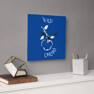 Horloge Carrée Cherry sauvage