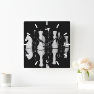 Horloge Carrée Chess