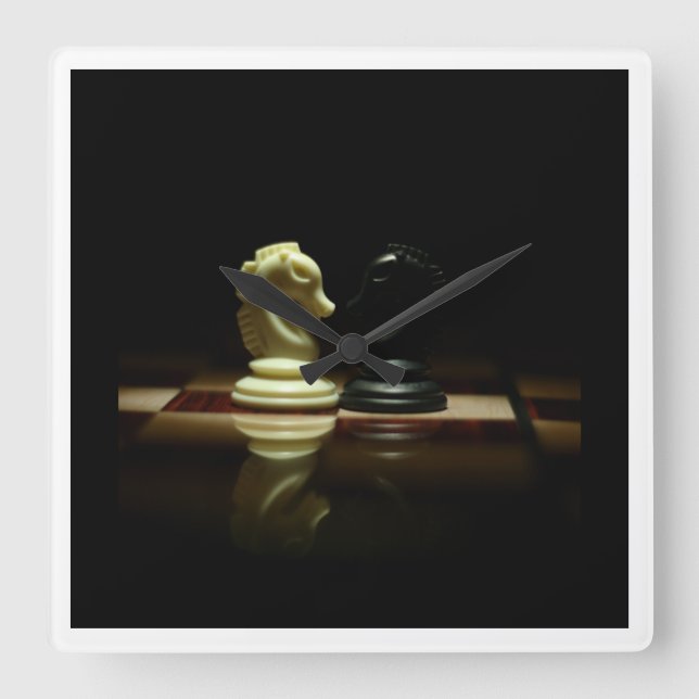 Horloge Carrée chess clock (Recto)
