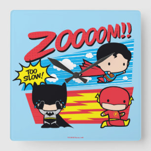 Horloge Carrée Chibi Batman Trop Lent !