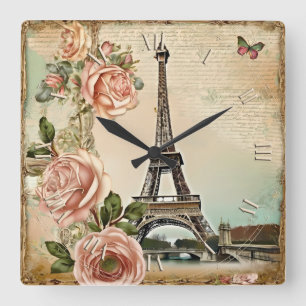 Horloge Carrée chic de paris !