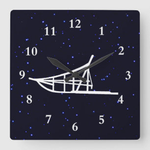 Horloge Carrée Chien