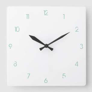 Horloge Carrée Chiffres d'horloge personnalisables