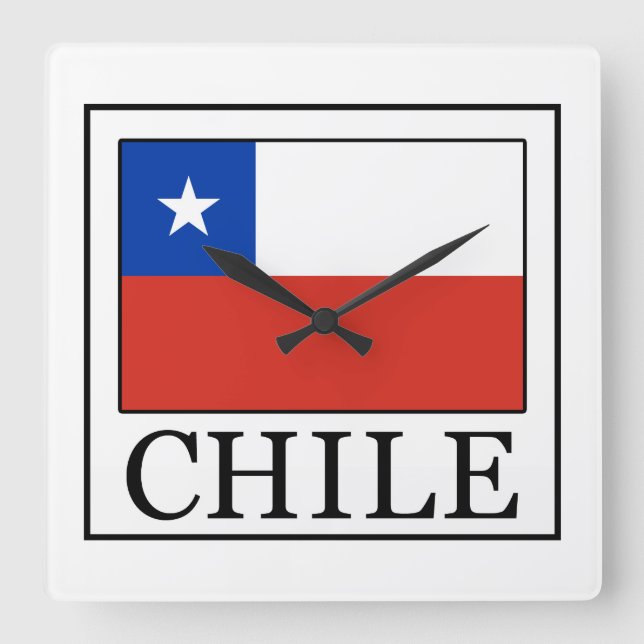 Horloge Carrée Chili (Recto)