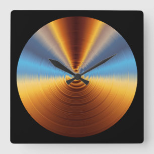 Horloge Carrée Chimmer métallique