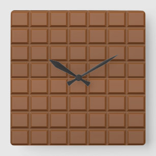 Horloge Carrée Chocolate bar wall clock