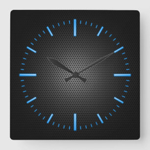 Horloge Carrée Choisissez La Couleur RGBY Maillage Effet Mur Horl