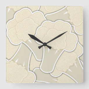Horloge Carrée Chou-fleur