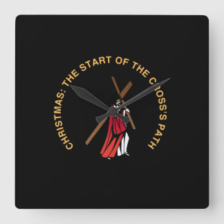 Horloge Carrée Christmas: The Start of the Cross's Path