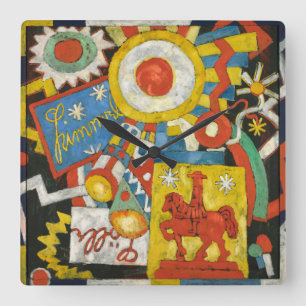 Horloge Carrée Ciel par Marsden Hartley, Expressionnisme Vintage