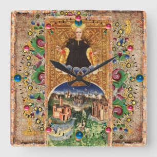 HORLOGE CARRÉE CIOTS DE RENAISSANCE ANTIQUE/ LE MONDE