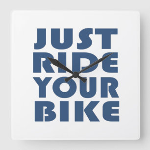 Horloge Carrée Citation motivation VTT