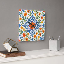 Classic Ethnic Méditerranéen Floral Art Motif