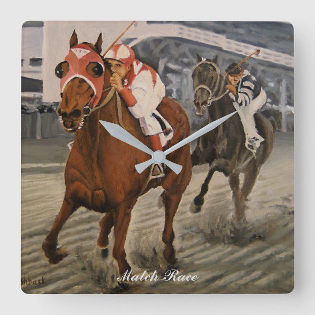 Horloge Carrée Classic Thoroughbred (Recto)