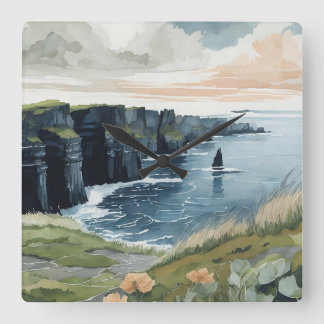 Horloge Carrée Cliffs of Moher