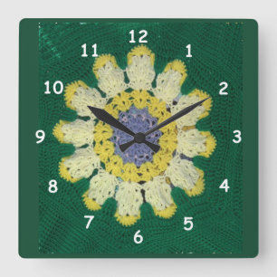 Horloge Carrée Clock crochet Pattern