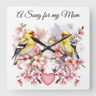 Horloge Carrée Clock de Bird