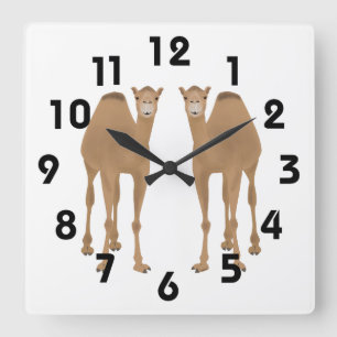 Horloge Carrée Clock de Camels