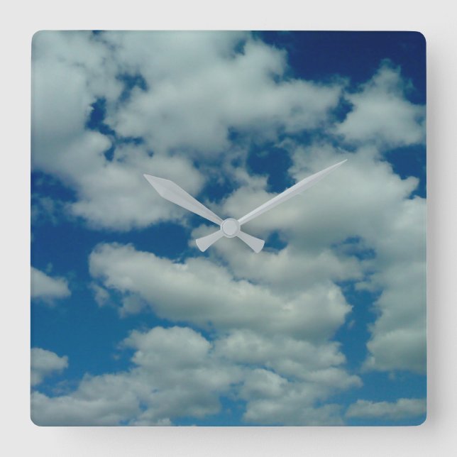 Horloge Carrée Clock de Cloud (Recto)