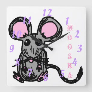 Horloge Carrée Clock de Cute
