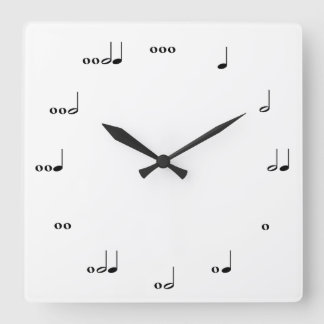 Horloge Carrée Clock de la musique originale