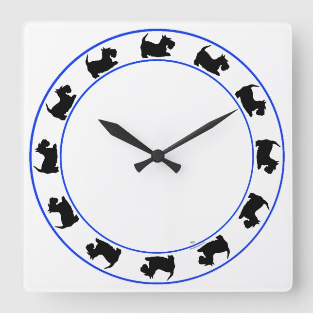 Horloge Carrée Clock de Little (Recto)