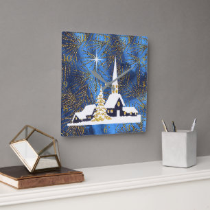 Horloge Carrée Clock de Snowy