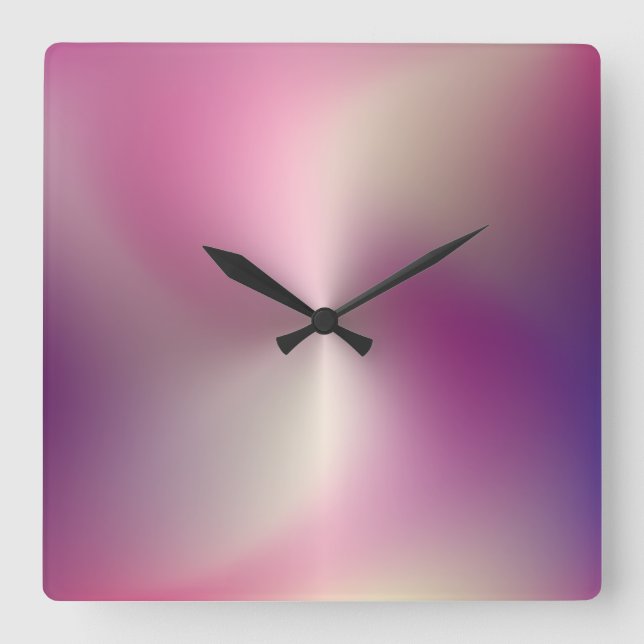 Horloge Carrée Clock de Style Acrylique (Recto)