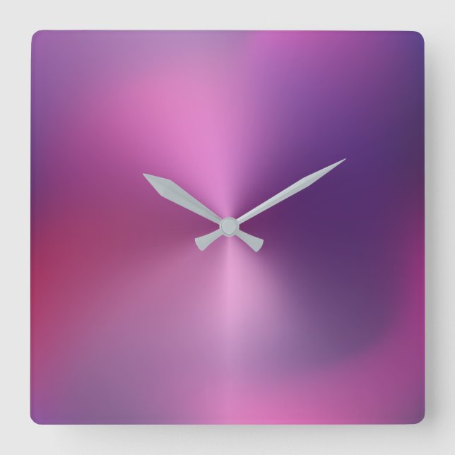 Horloge Carrée Clock de Style Acrylique (Recto)