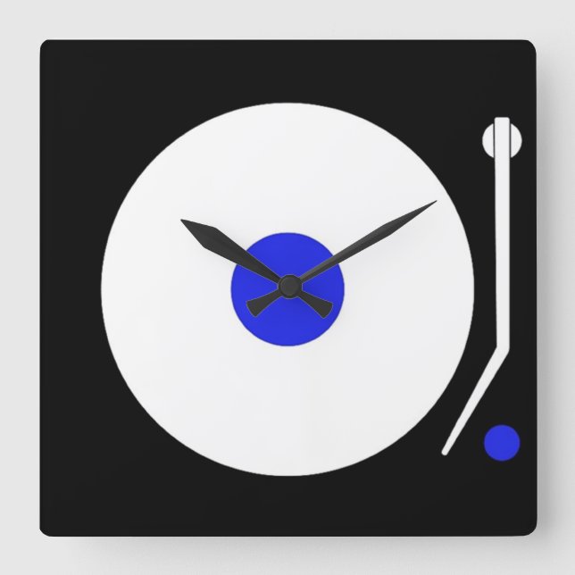 Horloge Carrée Clock de Turntable (Recto)