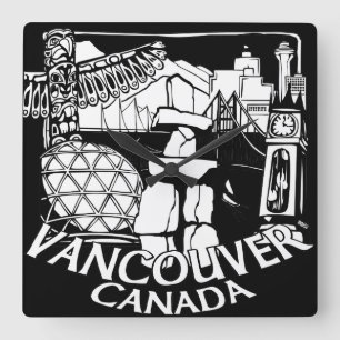 Horloge Carrée Clock de Vancouver