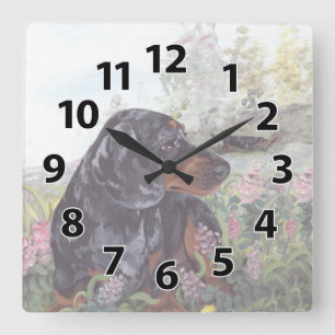 Horloge Carrée Clock Dreamer Puppy