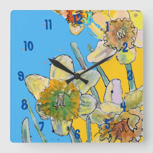 Horloge Carrée Clock du bureau des femmes