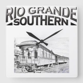 Horloge Carrée Clock du logo du Rio Grande