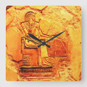 Horloge Carrée Clock Egyptian