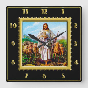 Horloge Carrée Clock Good Shepherd