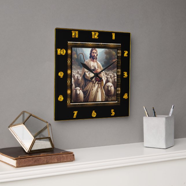 Horloge Carrée Clock Good Shepherd (Bureau)
