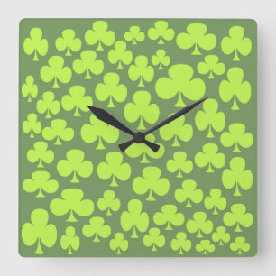 Horloge Carrée Clover