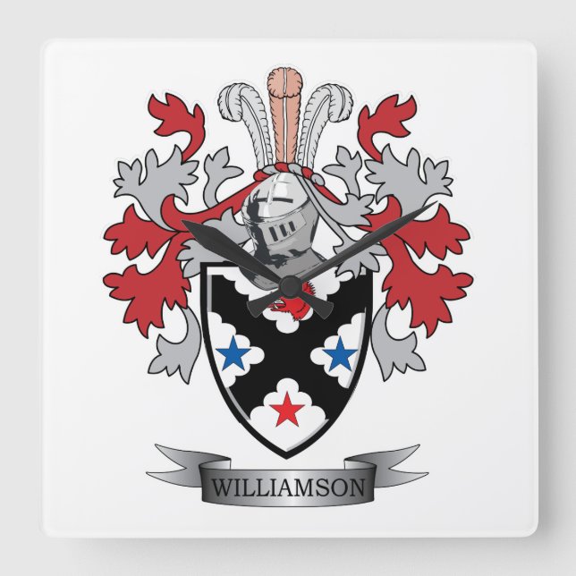 Horloge Carrée Coat d'Arms (Recto)
