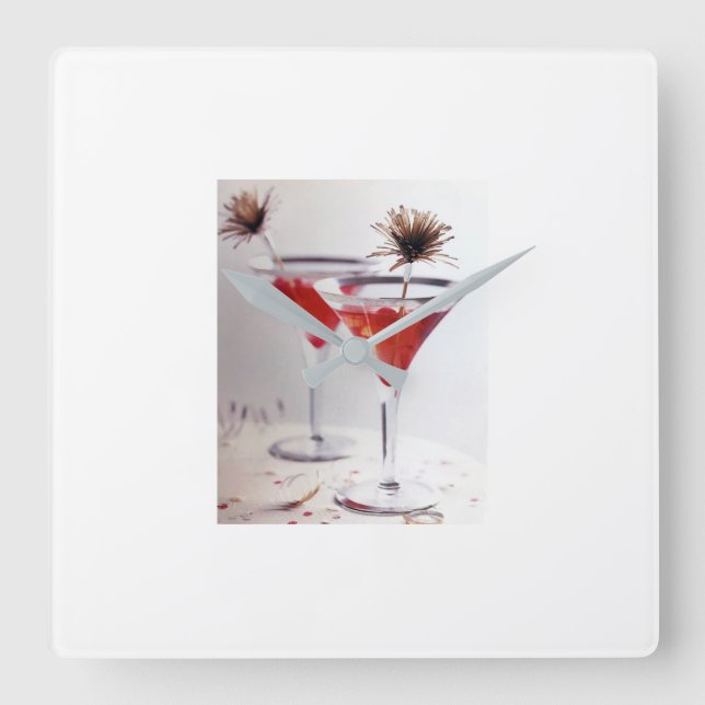 HORLOGE CARRÉE ****COCKTAILS DE NOËL**** FERMER (Recto)