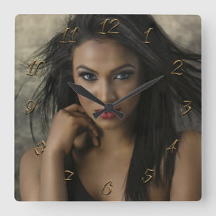 Horloge Carrée Coiffeuse