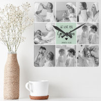 Collage Photo Meilleur Grand-Père Ever Pastel Mint