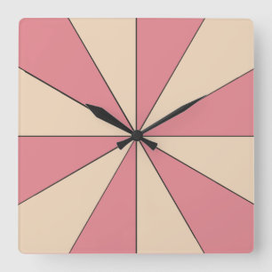 Horloge Carrée Coloris à roue réglable Minimaliste