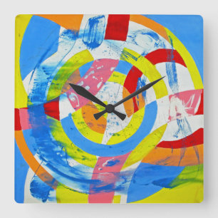 Horloge Carrée Composition #2 by Michael Moffa