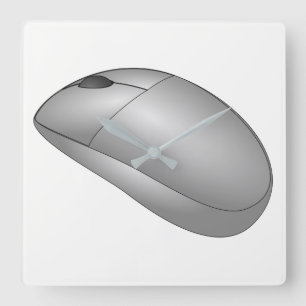 Horloge Carrée Computer Mouse