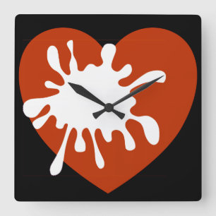 Horloge Carrée Conception Horloge-Africaine de mur moderne de