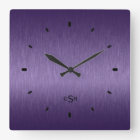 Conception Métallique Violet Aspect Acier Brossé